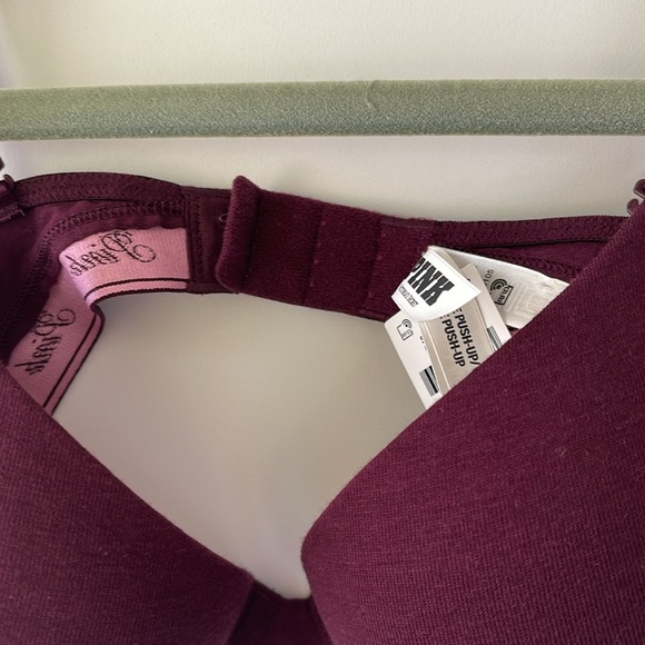 PINK Victoria’s Secret NWT NEW logo wear everywhere push-up bra 34C - Picture 5 of 15